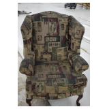 Wingback Chair (smoke damage)