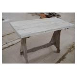 Vintage Wood Trestle Table