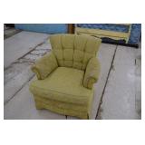 Vintage Yellow Fabric Chair
