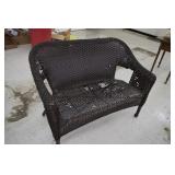 Wicker Patio Bench