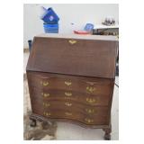 Maddox Tables Mahogany Bow Front Desk