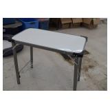 Foldable Prep Table w/ Wire Basket Tray