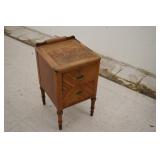 Wooden End Table w/ Drawers