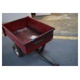 Huskee 10 CU. FT Dump Trailer (smoke damage)