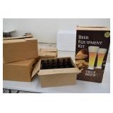 True Blue Beer Equipment Kit w/ 4 Cases of Bottles