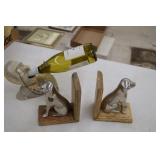 Dog Bookends / Wine Holder