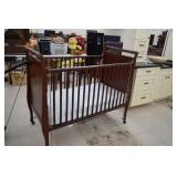 Rolling Baby Crib w/ Mattress
