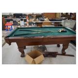 SportCraft Pool Table w/ Accessories (smoke damage