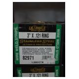2-Boxes of Wire Weld Strips 3" Nails