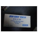 Box of Duo-Fast Galvanized Staples
