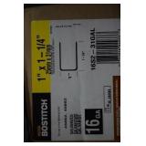 Box of Bostitch Galvanized Staples