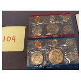 2 US Mint 1977 Uncirculated sets