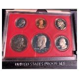 1980 US Proof set in display