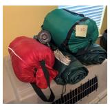 Sleeping bags and mattresses