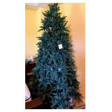 Tall artificial Christmas Tree