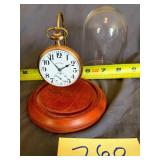 Illinois Pocket Watch with display dome