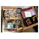 Blue travel bag and collectibles!