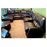 Large leather sectional like new condition