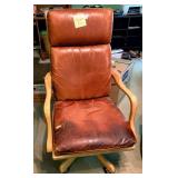 Leather desk chair
