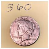 1934 Peace Dollar
