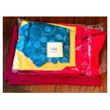 Table cloths/praying hands hanging