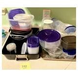 Tupperware, baking pans, and more