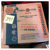 A box of clay pidgeons - shotgun targets