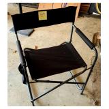 Two like-new folding canvas chairs