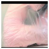 Large Pink and Black Plush Pillow