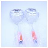 Stainless Steel Skimmer Ladles with Red Handles