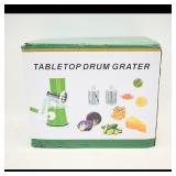 Tabletop Drum Grater with Stainless Steel Blades