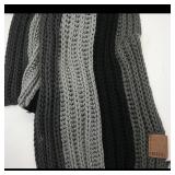 Fossil Knit Scarf with Stripes