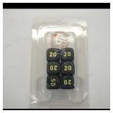 Set of Gaming Dice with Number Increments