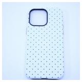 iPhone 14 PRO MAX Phone Case with Polka Dot Design