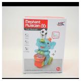 Elephant Musician Toy with Bump & Go Feature