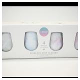 Thily Stemless Wine Glasses 4-Pack