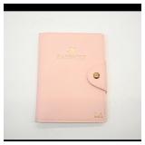 Pink Passport Holder with Snap Closure