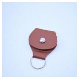 Leather Keychain with Inspirational Token