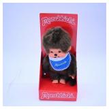 Monchhichi Plush Toy with Blue Bib