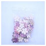 Floral Wooden Buttons Assortment