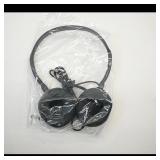 Set of 10 Black Wired Headphones