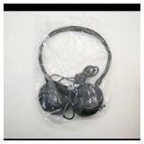 Black Wired Headphones Set of 10
