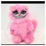 Pink Plush Cat with Bow