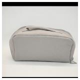 Quilted Gray Travel Toiletry Bag