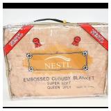 Nestl Embossed Cloudy Blanket Queen 2-Ply