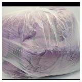 Long Purple Pillow in Plastic Bag