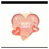 Bishop Events Valentine's Day Heart Medal