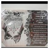 Romantic Wall Art with Love Quote