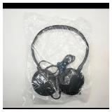 Set of 10 Black Wired Headphones