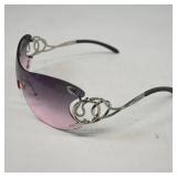 Purple Gradient Sunglasses with Decorative Arms